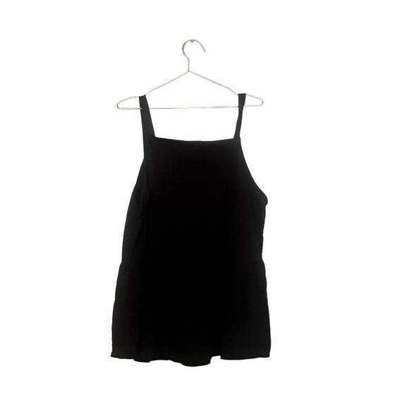 Boohoo Black Sleeveless Peplum Blouse - Size 18 - Picture 4 of 6